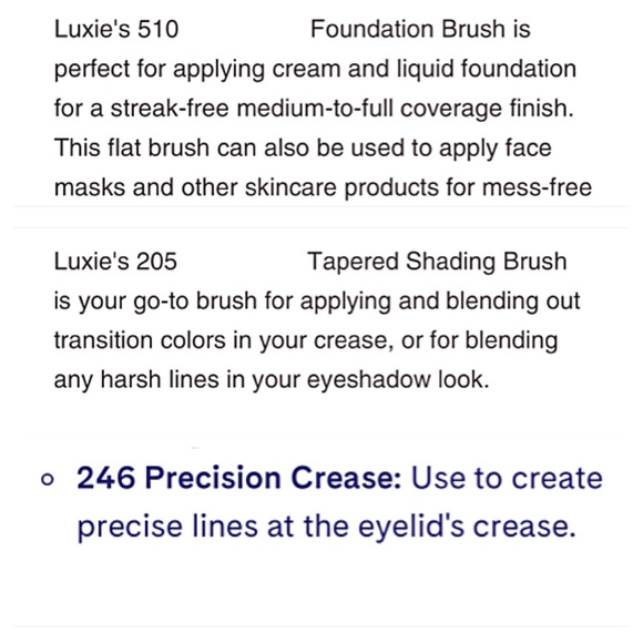 NEW LUXIE 3 MAKEUP BRUSHES GAEA set BOXYCHARM vegan; foundation; shading; crease - Picture 13 of 13